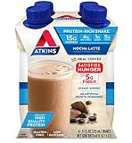 Atkins Gluten Free Protein-Rich Shake, Mocha Latte, Keto Friendly, 44 Fl Oz (Pack of 1)