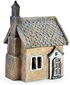 Miniature Fairy House Statue – Garden Décor Accessories Home for Fairies (Mini Cottage)