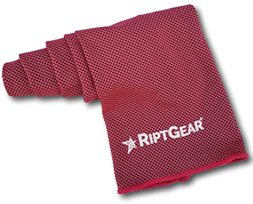 RiptGear Instant Cooling Towel - Ultra Thin Lightweight Design for Fitness and Exercise, Gym, Yoga, Sports, Pilates, Travel, Running and Hiking - Pink - Thumbnail 2