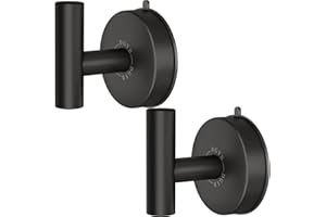 DGYB Large Suction Cup Hooks for Shower Set of 2 Black Towel Hooks for Bathrooms Stainless Steel Suction Hooks for Inside Shower 15 Lb Removable Wall Hook for Hanging Heavy Duty