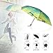 econoLED Compact World Map Travel Umbrella - Windproof, Reinforced Canopy, Ergonomic Handle, Auto Open Close Won’t Break If Inverted, Durability Tested 5000 Times