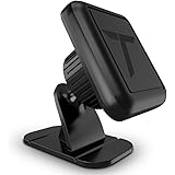 Trianium Magnetic Car Phone Mount for iPhone 11 Pro XS Max XR X 8 7 6s 6 Plus,Galaxy S10 5G S10+ S10e S9,Note 10,LG G8 ThinQ,Pixel 3 XL[Stick On Dashboard Holder 3M Adhesive Bendable Base/Metal Plate]