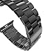 Honest kinCompatible Watch Band Stainless Steel 42 mm 44 mm, Metal Durable Folding Metal Clasp Classic Buckle Wrist iWatch Strap for Apple Watch Series 4 3 2 1 -Black