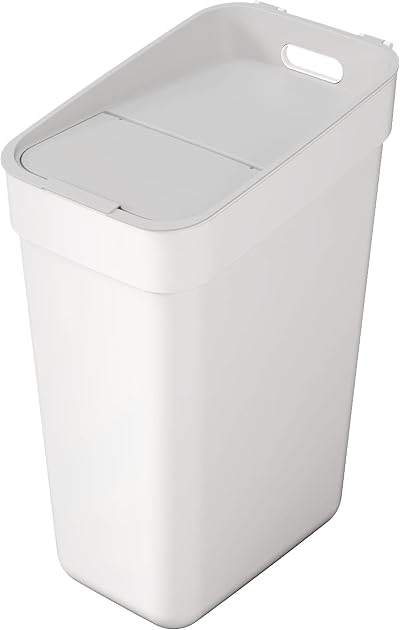 CURVER Ready to Collect 30L White Lift Top Bin 100% Recycled Plastic