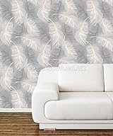 Coloroll Feather Blown Vinyl Wallpaper Grey White M0923 Full Roll 10m x 53cm view 2