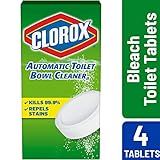 Clorox Automatic Toilet Bowl Cleaner Tablets with Bleach - 3.5 Ounces Each, 4 Count