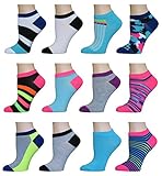 AirStep Women's No Show Athletic Socks - 12 Pack,16113-Multi,Sock Size: 9-11 Fits Shoe: 4-10