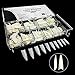 VIVACE Natural Long Stiletto 500pcs Artificial Fake Gel Nail Tips,10 Sizes 28510 For Nail Salon