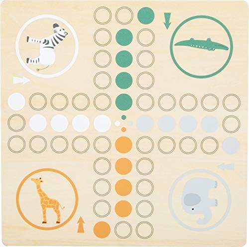 Small Foot 11697 Ludo Safari, made of FSC 100%-certified wood, parlour game for the whole family for ages 4+ years multi-coloured - Image 5