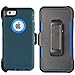 iPhone 6 Case, Fogeek Heavy Duty PC + TPU Combo Protective Defender Case for iPhone 6/6S w/ 360 Degree Rotary Belt Clip & Kickstand(Dark Blue)
