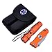 Survival Knife and Flashlight Set - Orange Finish - Emergency - LED Light - 3.5