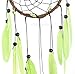 MEXIDAWN DIY Dream Catcher Kits - Green Feather Hippie Decoration Handmade Kits BOHO Wall Hanging