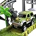 TTOUADY Christmas Dinosaur Toys Train Race Car Track Sets, Bridge Create A Road 8 Large Dinosaurs, Learning Toys for 3 4 5 6 7 8 Years Old Boys Girls Kids Toddlers