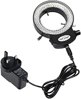 Famgee 144 LED Ring Light for Stereo Microscope with Adapter UK Plug CE view 2