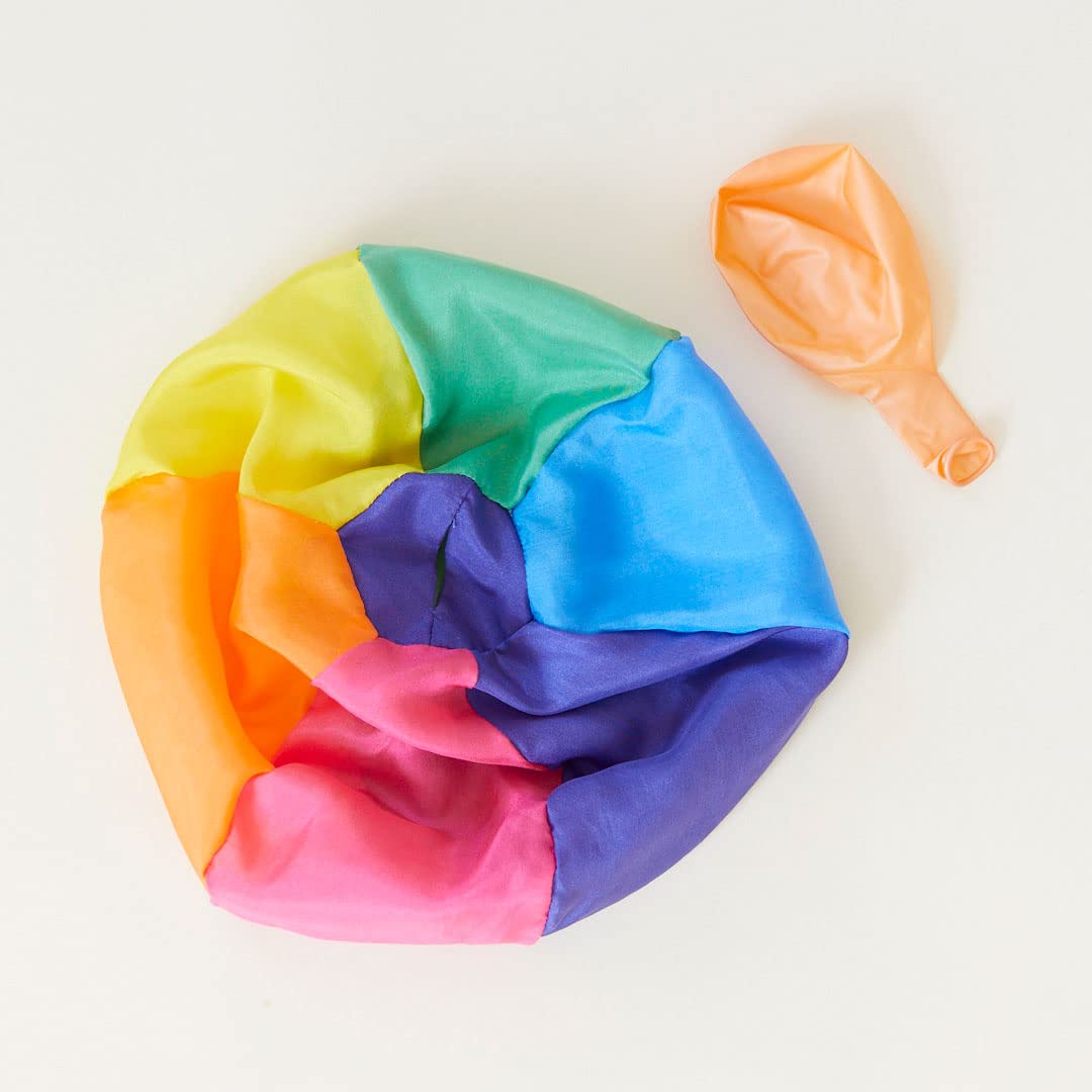 Sarah's Silks Rainbow Balloon Ball | Reusable Safe Balloon Toy for Children