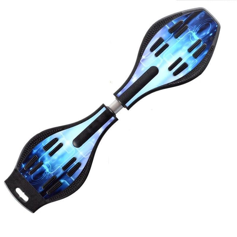 Magnitt Caster Board, Deluxe Junior Skateboard with Illuminating Wheels for More Excitement,Fun and Visibility, Twistboard for Kids 8+, Upgrade Color