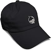 Custom Soft Baseball Hat Embroidered Dad Hat Yin Yang Wolf Silver Embroidery Men & Ladies Baseball Cap