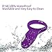 CNHIDEE Silicone USB-Charging 7 Speed Vibrating Cock/Penis Ring Vibrator, Purple, 0.6 Ounce