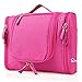 HOKEEPER Waterproof Toiletry Bag for Women - Travel Cosmetic Bag Makeup Organizer Heavy Duty Shower Bag Hanging Dopp Kit - Large Size: 10.2 x 4.5 x 8.5 Inch (Pink)