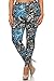Leggings Depot NEW ARRIVALS Women's Printed Plus Fashion Leggings 3X-4X B2 (Bleu Enchantress)