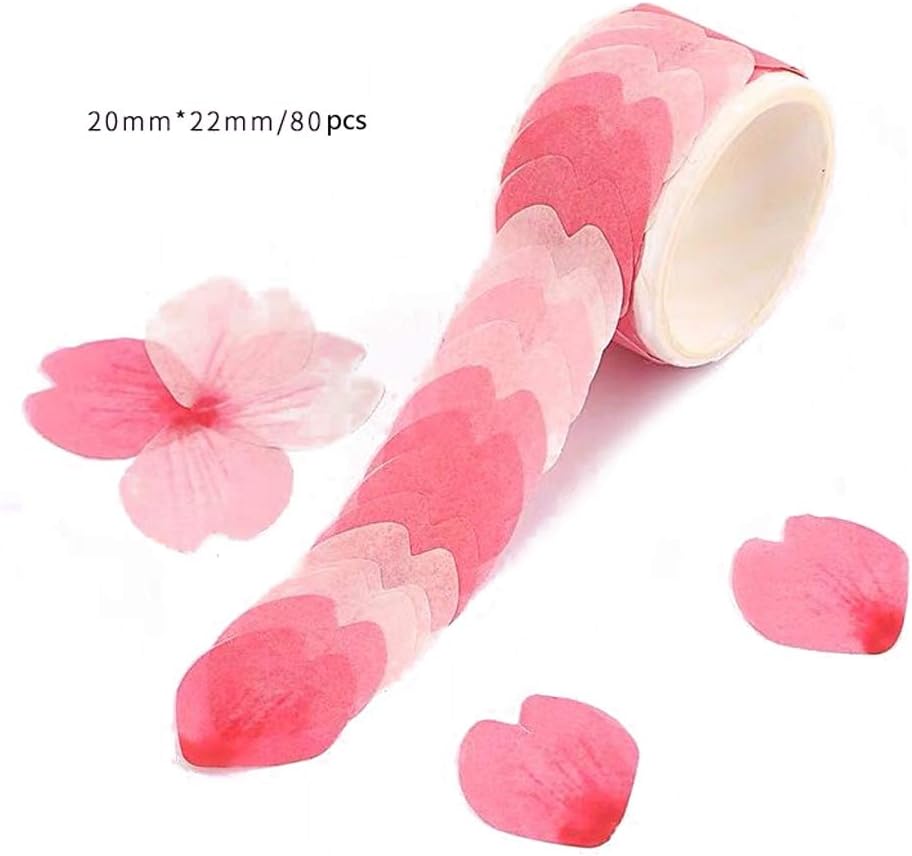huihuay Cherry Blossom Washi Tape Petal Stickers Resin Jewelry Scrapbooking DIY Crafts