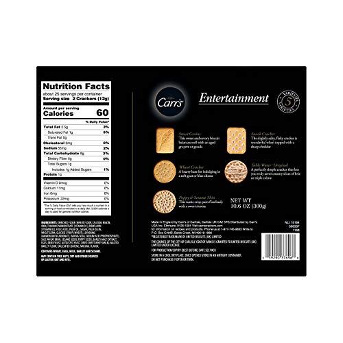 Carr's, Entertainment Cracker Collection, Variety Pack, 10.6oz Box Pricepulse