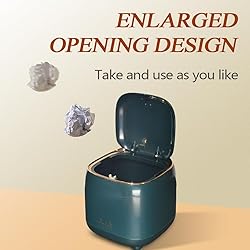 PANDENNER Mini Countertop Trash Can with 10 Rolls
