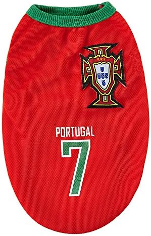 Siray 2018 FIFA World Cup Portugal Team Jersey Pet Version Pet Apparel (XXL)
