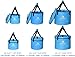 Freegrace Premium Collapsible Bucket -Multifunctional Folding Bucket -Perfect Gear For Camping, Hiking & Travel (Blue, 23L Upgraded)