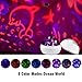 Ocean World/Star Moon 2-in-1 Multi-Function LED Projector Lamp, 360° Rotation Night Lights with 8 Colors Mode, Perfect for Baby, Kids and Children Gift White