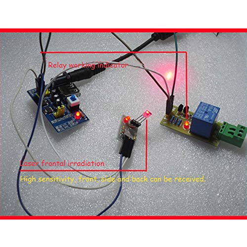 Ximimark 5Pcs Laser Sensor Module Non-Modulator Tube Laser Receiver Detection Module Relay Switch 5V for Arduino - Thumbnail 2