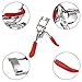 FIXBODY Eyelash Curler - Professioner Lash Curler with Silicone Refill Pad，No Pinch Design Lash Curling Tool Set for Eye Safety & Stunning Eyelashes （Red）