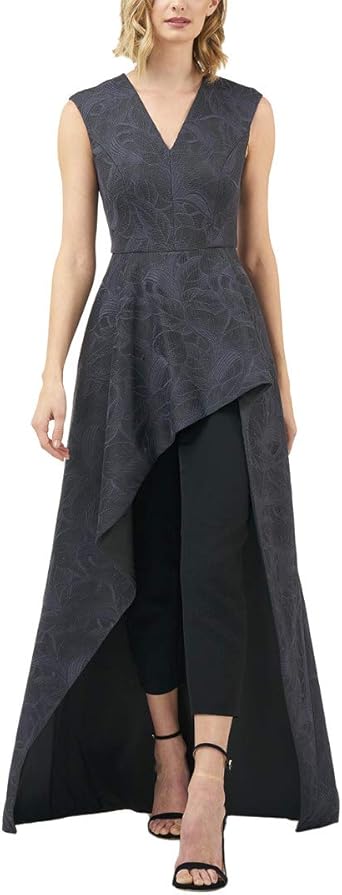 kay unger jumpsuit gown black