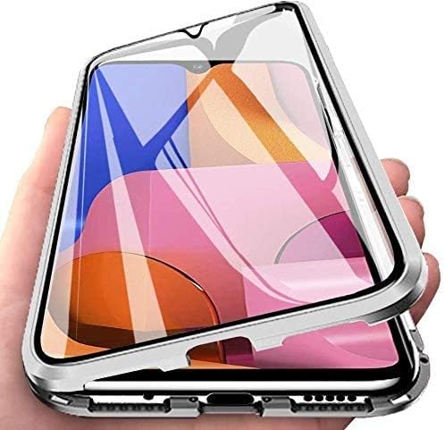 Compatible For Samsung Galaxy A52 Magnetic Case 360 Full Protection Case Adsorption Case Front And Back Tempered Glass Full Screen Coverage Design Flip Phone Cover Amazon Co Uk Electronics