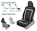 BDK Advanced Performance Car Seat Covers & Heavy Duty Rubber Floor Mats Combo (w/Motor Trend 2-Tone Mats)