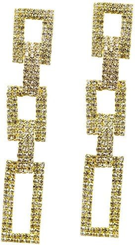 Juvel Jewelry Women Fashion Silver And Gold Plated Teardrop Crystal Long Drop Dangle Earrings Tassels For Wedding…