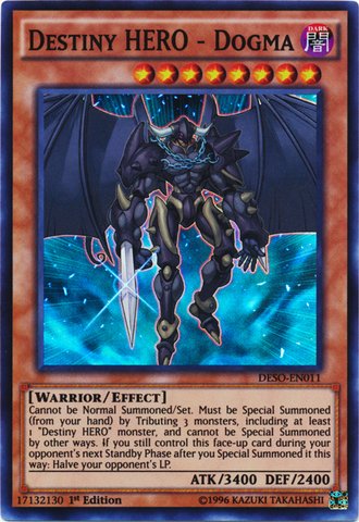 Yu-Gi-Oh! - Destiny HERO - Dogma (DESO-EN011) - Destiny Soldiers - 1st Edition - Super Rare