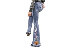 JMMSlmax Bell Bottom Jeans for Women High Waisted Flare Jean for Women Stretchy Bell Bottoms Pant Retro Wide Leg Bootcut Jean