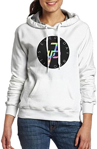 Women Team 10 Pink Camo It's Everyday Bro- Jake Paul Hoodie Hooded Sweatshirt (White,XL)