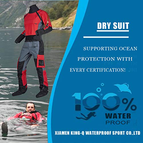 image for KING-Q PROOF Mens Kayak Surf Drysuit Comfort Canoe Durability Waterpro