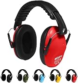 Nesofy Ear Defenders Children 26db Adjustable Foldable Red 3-16 Years
