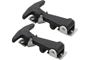 Vehicle Engine Hood Catch - Stainless Steel Hood Catch, Rubber Drawer Locking Clamp | Heavy Duty Toolbox Latch for Cargo Boxe