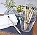 Himalayan Blue Bamboo Natural Biodegradable Charcoal Toothbrush Pack of 4 - Zero Waste Travel Refill - Eco-Friendly - Teeth Whitening Soft Medium but Firm Black Bristles - Bonus Gift E-book