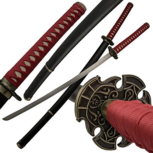 Ninja Samurai Katana Video Game Sword Red Hayabusa (Falcon in Japanese Kanji) Gaiden (Side Story)