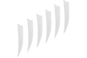 M.SJUMPPER ARCHERY Arrows 3 Inch Real Feathers Fletching with Shield Cut for DIY Hunting Shooting Shafts (36 Pack)