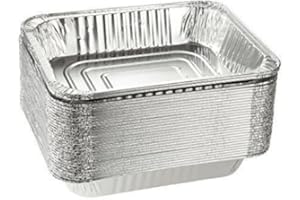 DCS DEALS Aluminum Half Size Deep Foil Pan 30 packs Safe for use in freezer, oven, and steam table.pen,12 1/2" x 10 1/4" x 2 1/2" (-40 gauge-!)Made In The USA