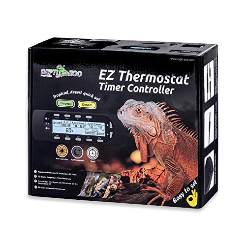 REPTI ZOO Reptile Thermostat Digital Outlet Temperature Timer Troptical