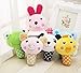 Mimibox Squeaky Plush Dog Toy for Smalls Dogs - Pack of 3, Random Color