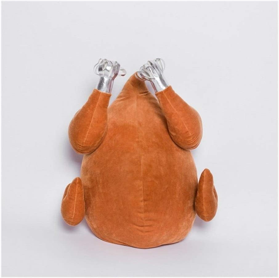Yuhualiyi123 1pc Plush Turkey Series Toys Stuffed Soft Plush Roast Chicken Tissue Box Pillow Blanket Hand Warmer Doll Toys For Kids Girls (Color : Pillow)