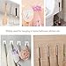 50 Packs Wall Hooks 15lb(Max) Transparent Adhesive Hooks,Waterproof and Oilproof for Bathroom Kitchen Party Decoration Heavy Duty Self Adhesive Wall Hooks- Hushtong
